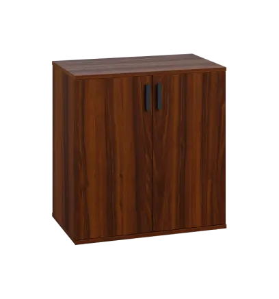 LN 2 - 7D kancelářská skříň, 2-dveřová, 750x720x400, ořech královský